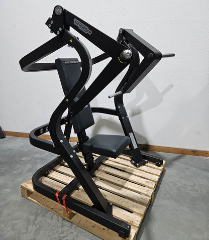 TechnoGym Pure Strength Chest Press, bench press machine plate loaded, chest press, color black, used - refurbished condition