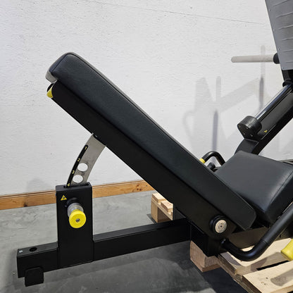 Technogym Pure Strength Linear Leg Press, Plate loaded 45° leg press, color black, used, refurbished condition