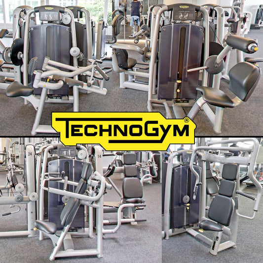 TechnoGym 15 Kraftgeräte im Set, Selection Line, Neue Version mit Plastikverkleidungen, gebraucht - überholter Zustand