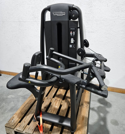 Technogym Selection Pro Upper Back, Rudern mit Bruststütze, Row, Farbe Schwarz, gebraucht, überholter Zustand