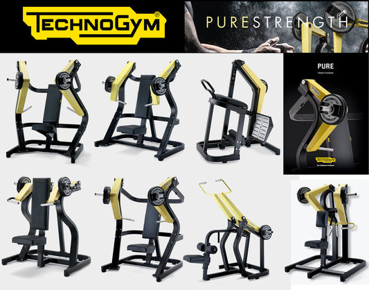 TechnoGym Pure Strength Set, 7 Plate loaded Kraftgeräte, inkl. Hantelscheiben, gebraucht - geprüfter Zustand