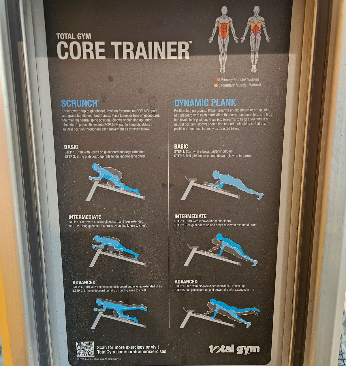 Total Gym Core Trainer, Trainingsgerät für Bauch, Rumpf und unteren Rücken, gebraucht mit Gebrauchsspuren