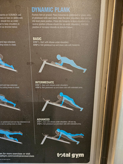 Total Gym Core Trainer, Trainingsgerät für Bauch, Rumpf und unteren Rücken, gebraucht mit Gebrauchsspuren
