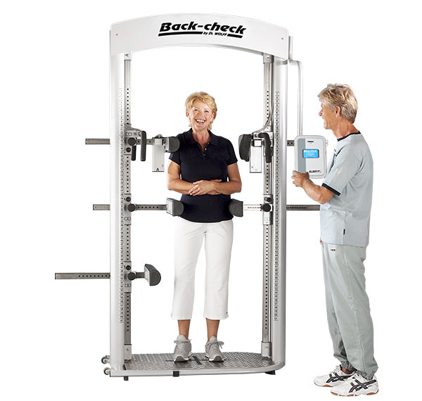 Dr. Wolff Back Check 607, NEUES MODELL, Touchscreen, Silber, guter gebrauchter Zustand