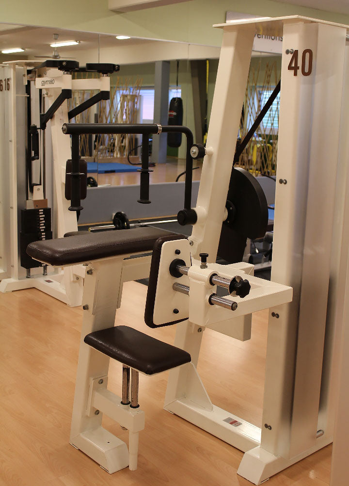 Gym80, Trizepsmaschine horizontal, Edition Line, Weiß, gebraucht - überholter Zustand