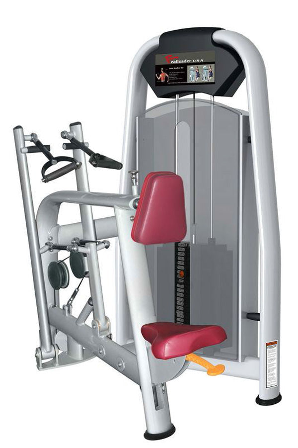 Realleader Latisolator / Lat-Rudern / Seated Row / Rear Delt, Silber, gebraucht