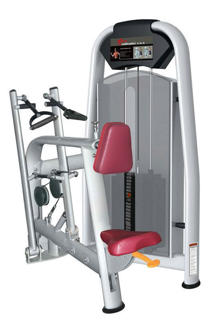 Realleader Latisolator / Lat-Rudern / Seated Row / Rear Delt, Silber, gebraucht