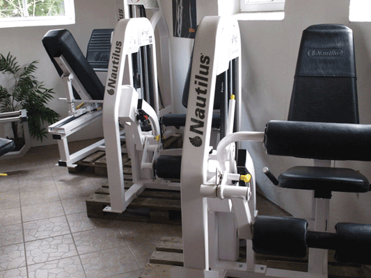 Nautilus Nitro Serie, Kraftgerätepark, 13 Fitnessstudio Geräte, Weiß, gebraucht