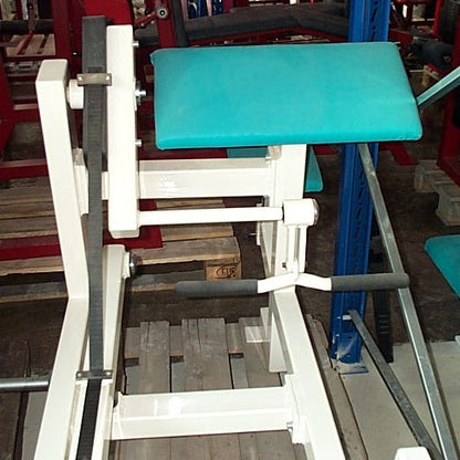 Bizepsmaschine, Dual, Jimsa, gebraucht, für Scheibenaufnahme / Plate loaded