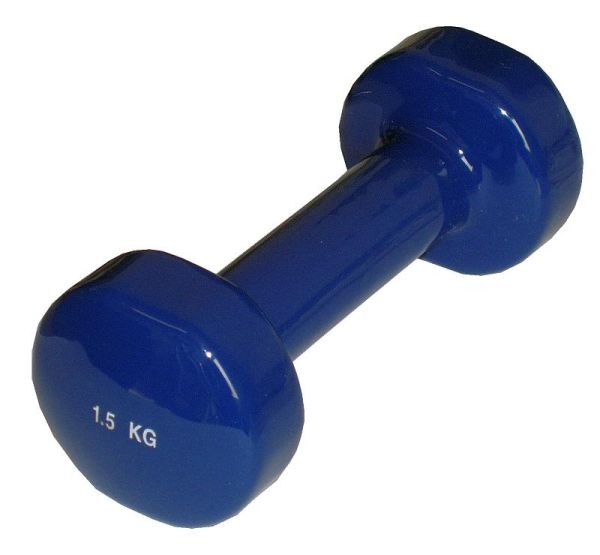 Gymnastikhanteln, 0,5 kg - 5,0 kg, Vinyl, farbig, Stück