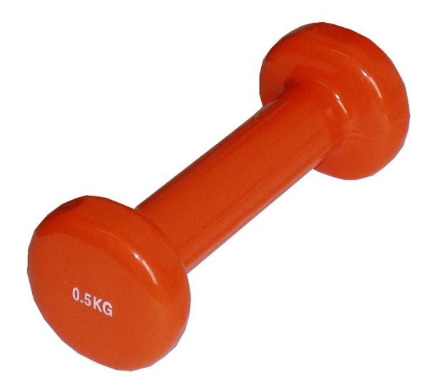Gymnastikhanteln, 0,5 kg - 5,0 kg, Vinyl, farbig, Stück