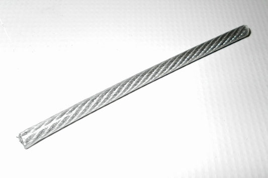 Stahlseil 4 auf 6 mm, ummantelt, lfd. Meter