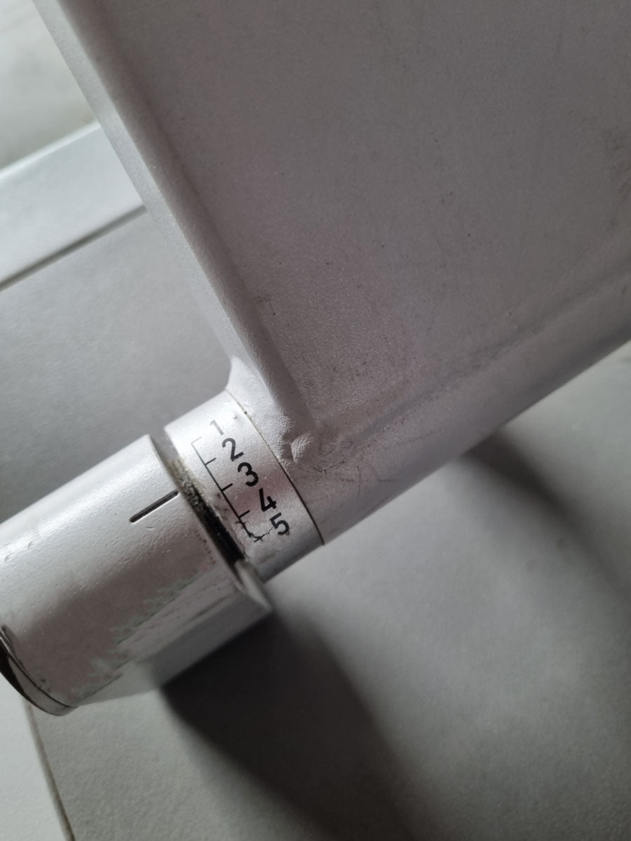 Frei Genius Eco Rückenstreckermaschine, Hyperextension, Rückenmaschine Lower Back, Rahmenfarbe Silber, Polsterfarbe Rot, gebraucht - überholter Zustand