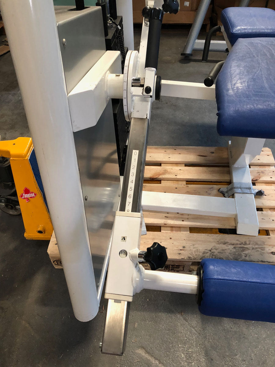 Kaphingst Beinstrecker Beinbeuger KOMBIgerät, sitzend-liegend verstellbar, MPG, Farbe Weiß, gebraucht - überholter Zustand