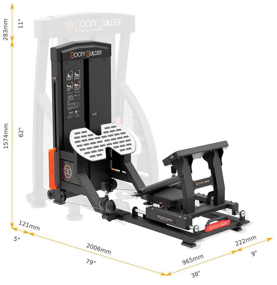 Booty Builder V8, Hip Thrust Maschine, Pomaschine