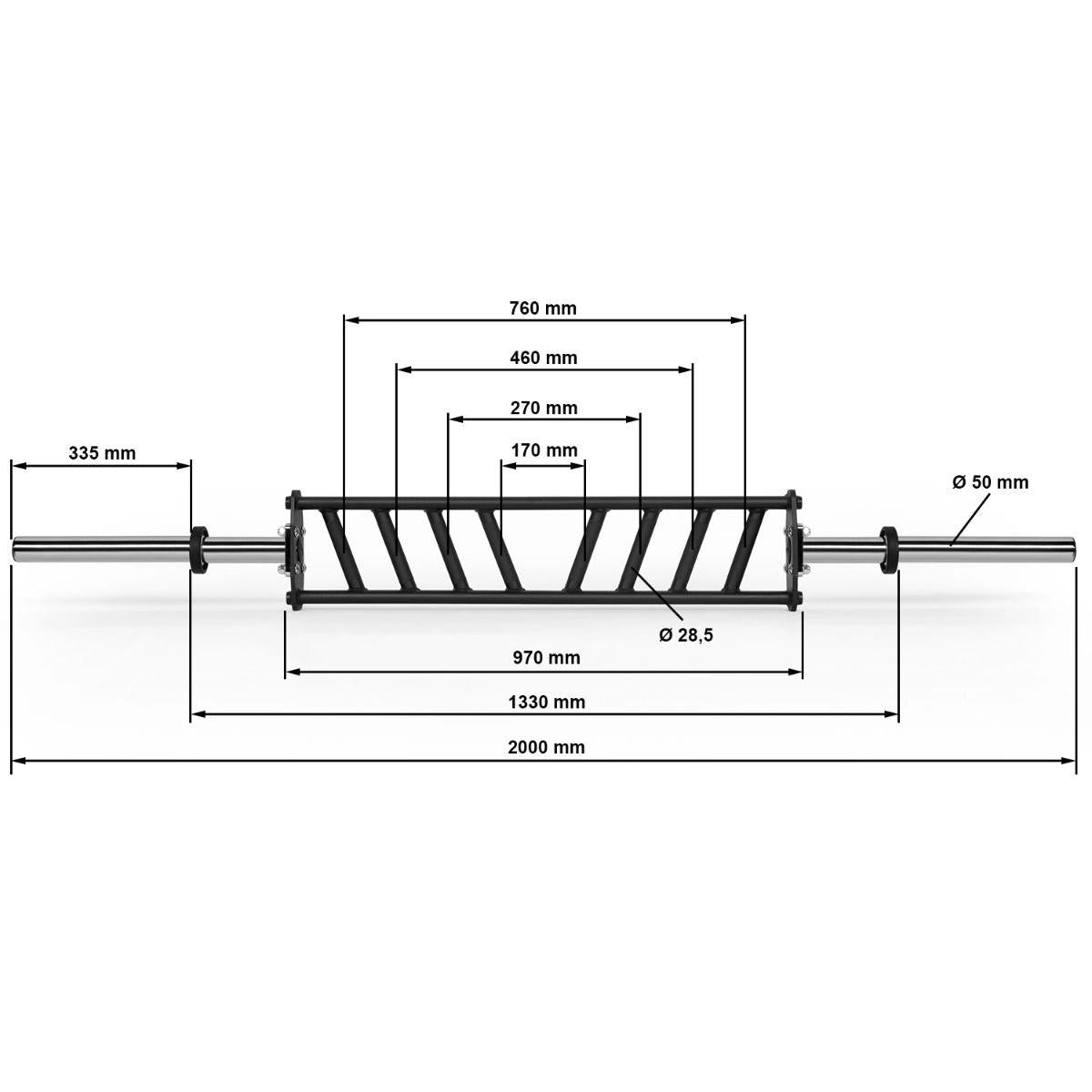 Diagonal Multi Grip Bar 30 mm x 200 cm
