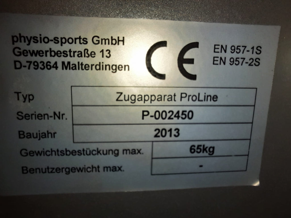 KG am Geräte Set - 10 medizinische Kraftgeräte - Physio Sports GmbH, Medizinzulassung MPG, Made in Germany, gebraucht - überholter Zustand